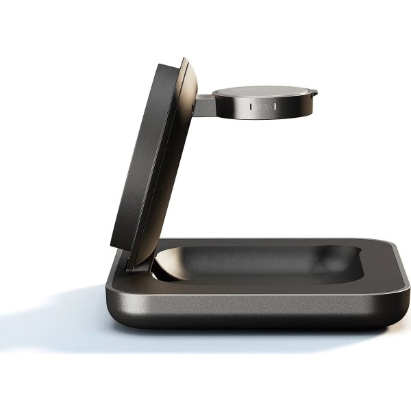 ZENS Oplader til natbord - Pro 2, Aluminium, Sort