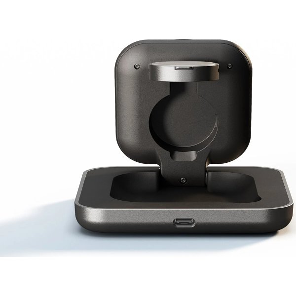 ZENS Oplader til natbord - Pro 2, Aluminium, Sort