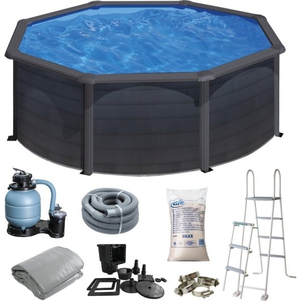 Swim & Fun rund pool Ø350 x 120 cm, grafit