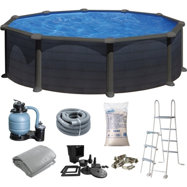 Swim & Fun rund pool Ø460 x 120 cm, grafit