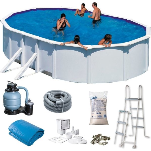Swim & Fun oval pool 500 x 300 x 120 cm, hvid