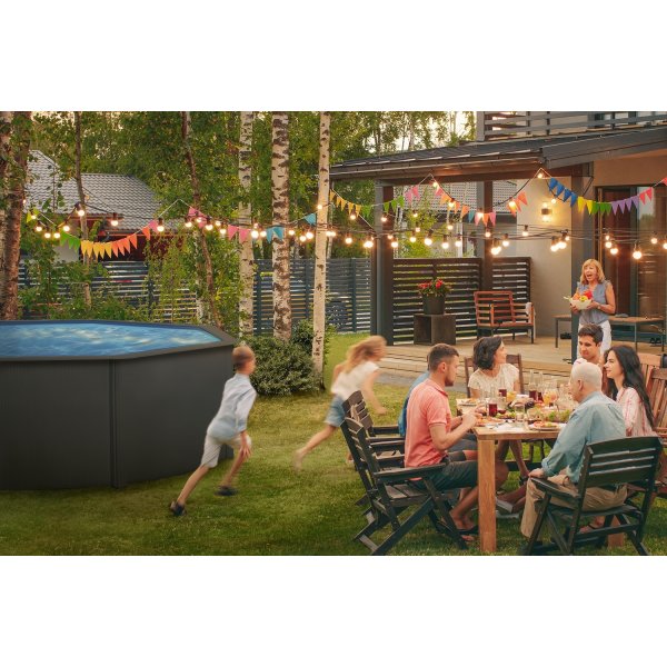 Swim & Fun oval pool 500 x 300 x 120 cm, grafit