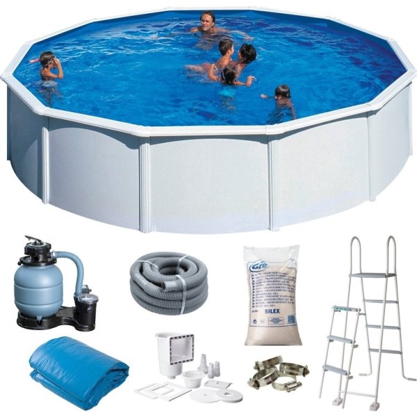 Swim & Fun rund pool Ø550 x 120 cm, hvid