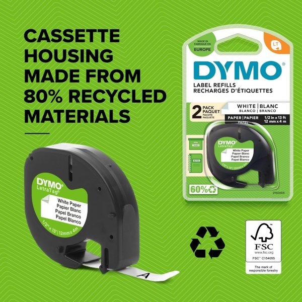 Dymo LetraTag 100T labelmaskine + 1 tape