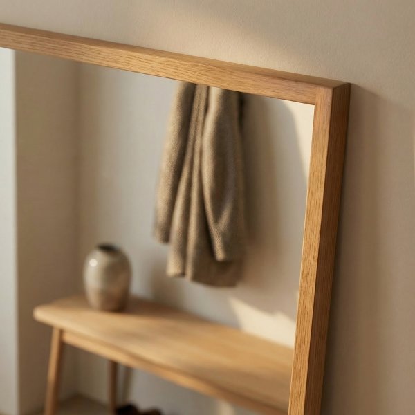 NordicLine Spejl, smal ramme i eg, 50x120 cm