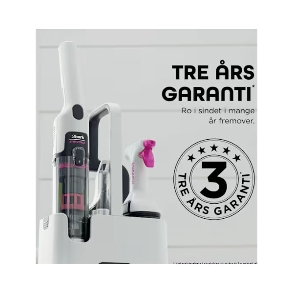 Shark Støvsuger - HX100EUT, Sort, Lyserød, Hvid