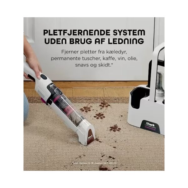 Shark Støvsuger - HX100EUT, Sort, Lyserød, Hvid