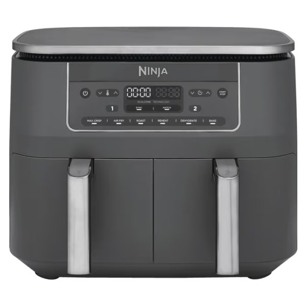 Ninja 2-rums Airfryer - DZ300EU, 2.4kW, Metalg