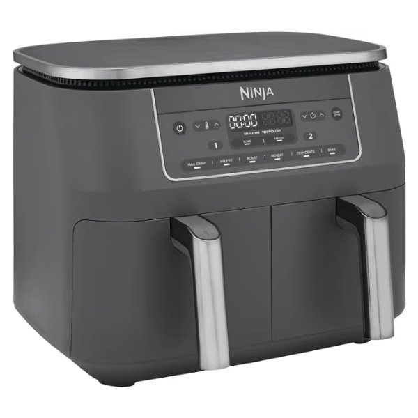 Ninja 2-rums Airfryer - DZ300EU, 2.4kW, Metalg