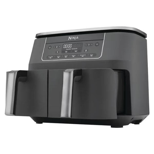 Ninja 2-rums Airfryer - DZ300EU, 2.4kW, Metalg