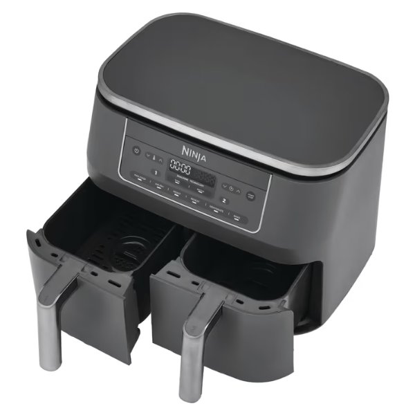 Ninja 2-rums Airfryer - DZ300EU, 2.4kW, Metalg