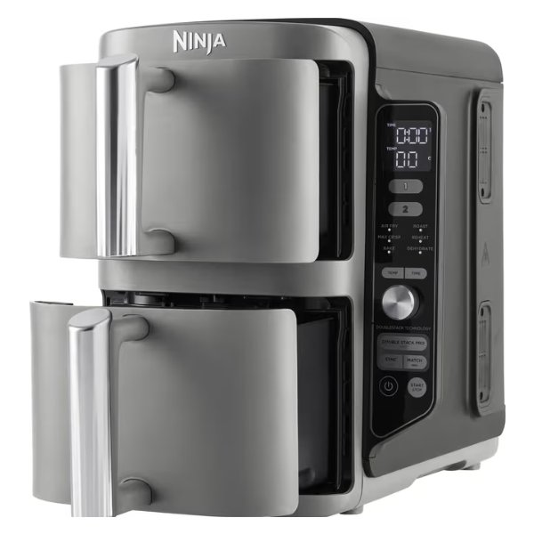 Ninja Dobbelt Airfryer SL400EU, XL, 2.47kW, Grå