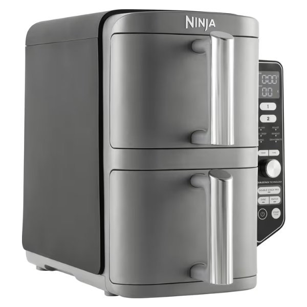 Ninja Dobbelt Airfryer SL400EU, XL, 2.47kW, Grå