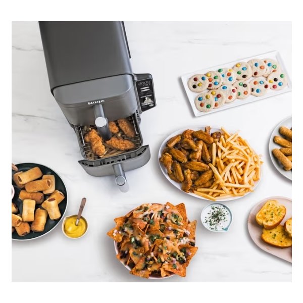 Ninja Dobbelt Airfryer SL400EU, XL, 2.47kW, Grå