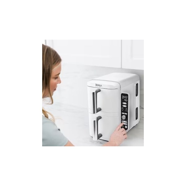 Ninja Double Airfryer - SL400EUWH, 2.47kW, Hvid