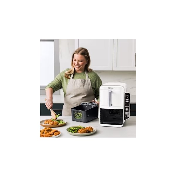 Ninja Double Airfryer - SL400EUWH, 2.47kW, Hvid