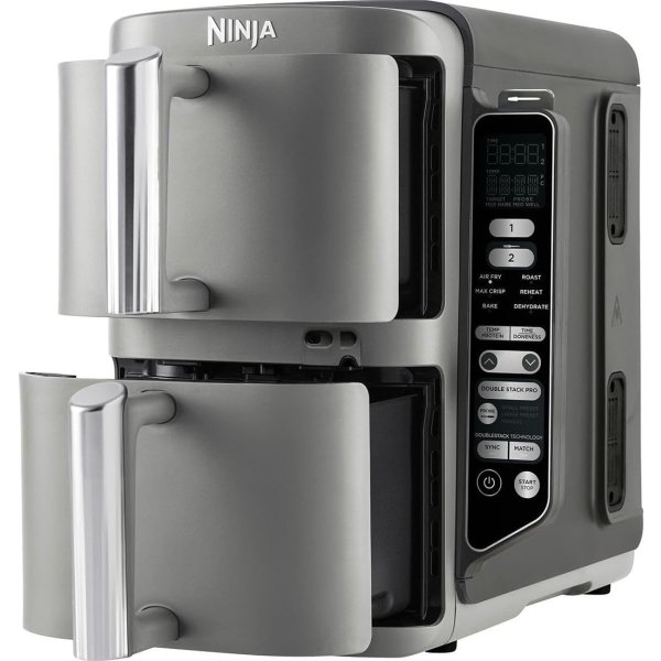 Ninja Dobbelt Airfryer - SL451EU, XL, 9,5 L Grå