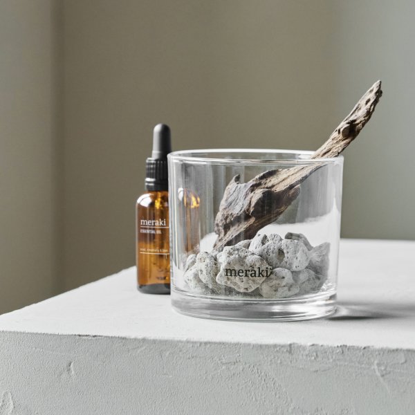 Meraki Diffuser m. Lavasten & Træ, Amber Dust