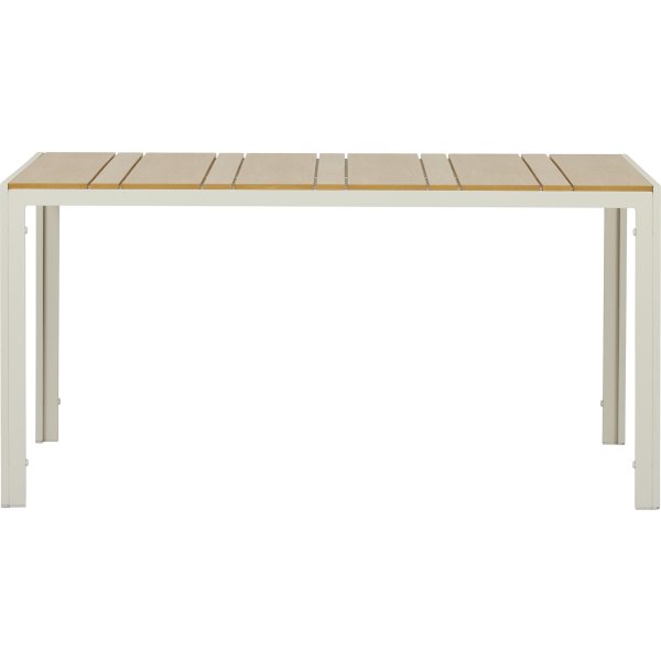 Noah Havebord 150x90cm, teak/sandy grey