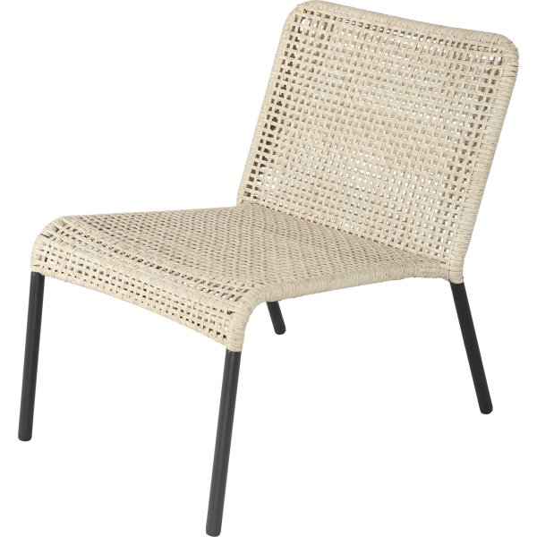 Helle Loungestol, stabelbar, sort/natur