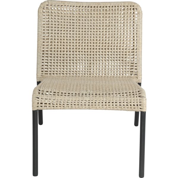 Helle Loungestol, stabelbar, sort/natur