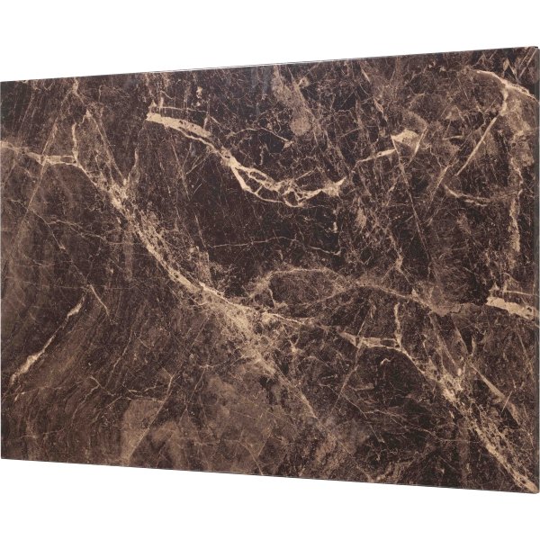 NAGA Magnetisk ståltavle, 90 x 60 cm, brun marmor