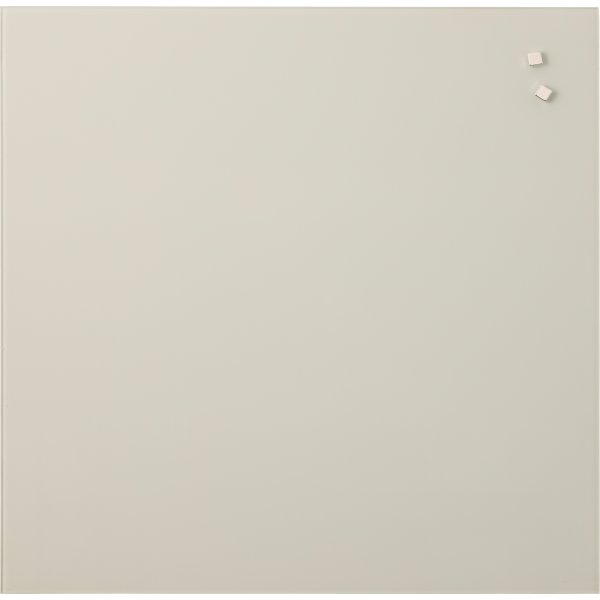 NAGA Magnetisk Glastavle, 45 x 45 cm, varm grå