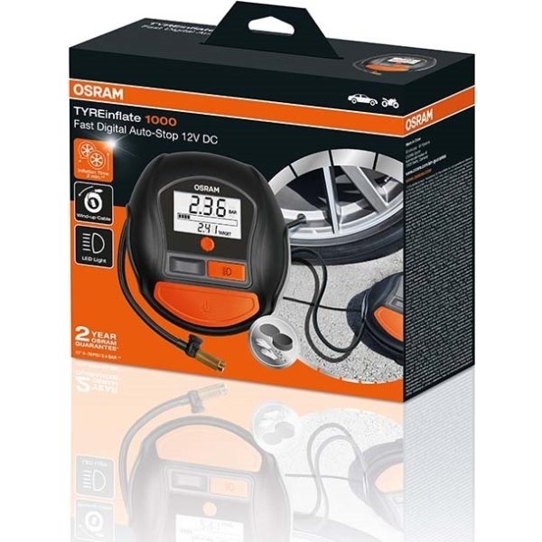 Osram mini-kompressor tyreinflate 1000