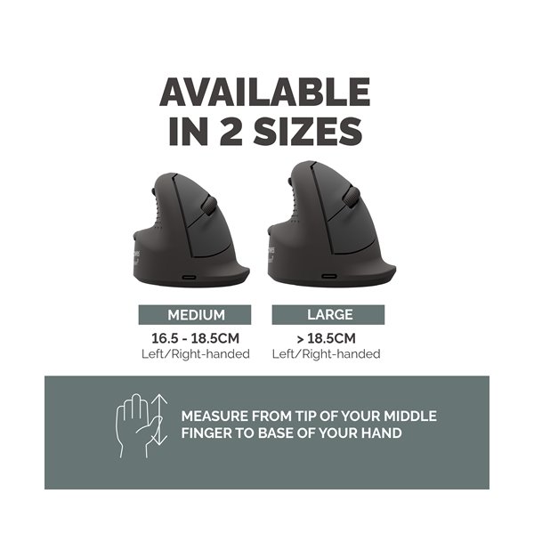 Fellowes Breyta Plus ergonomisk vertikal mus, L