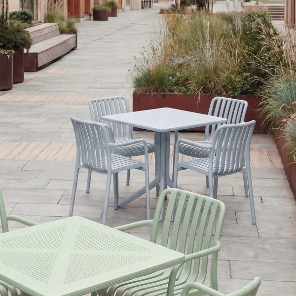 Cuba Havebord, plast, UV, 80x80x75cm, blå