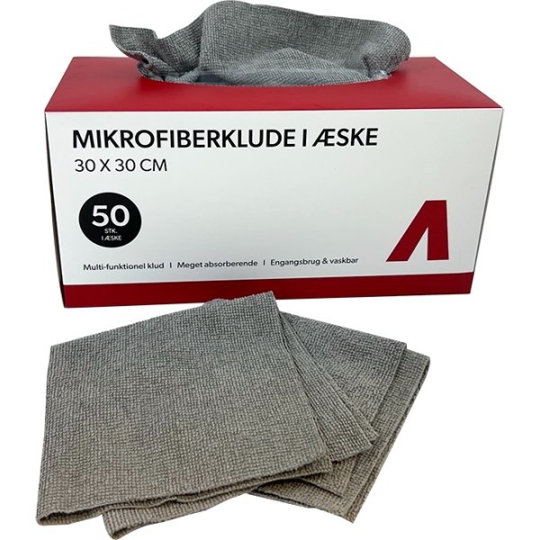 Avant Mikrofiberklude i kasse, 30x30cm, 50 stk.