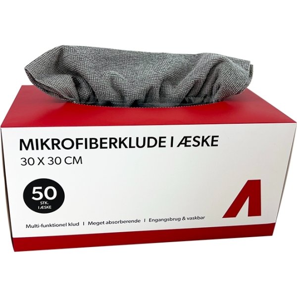 Avant Mikrofiberklude i kasse, 30x30cm, 50 stk.