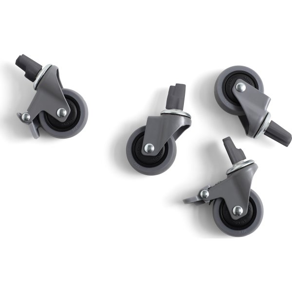 HAY Colour Crate Hjul Sæt m/4, medium, grå