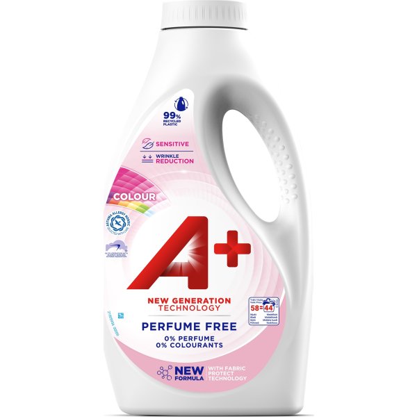 A+ Sensitive Flydende Vaskemid. | Colour | 1,98 L