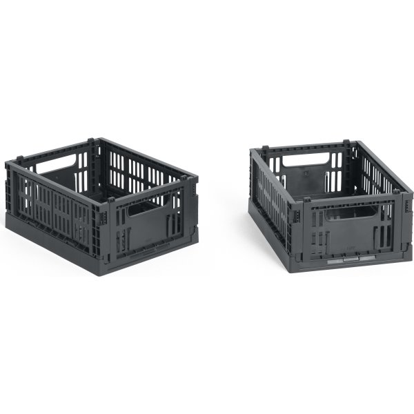 HAY Colour Crate Mini Sæt m/2, sort
