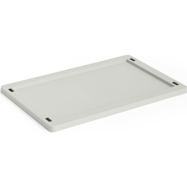 HAY Colour Crate Låg Plastic, medium, grå