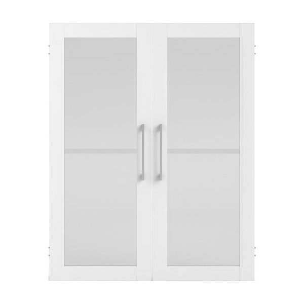 Budgetline glaslåger, hvid, 2 stk