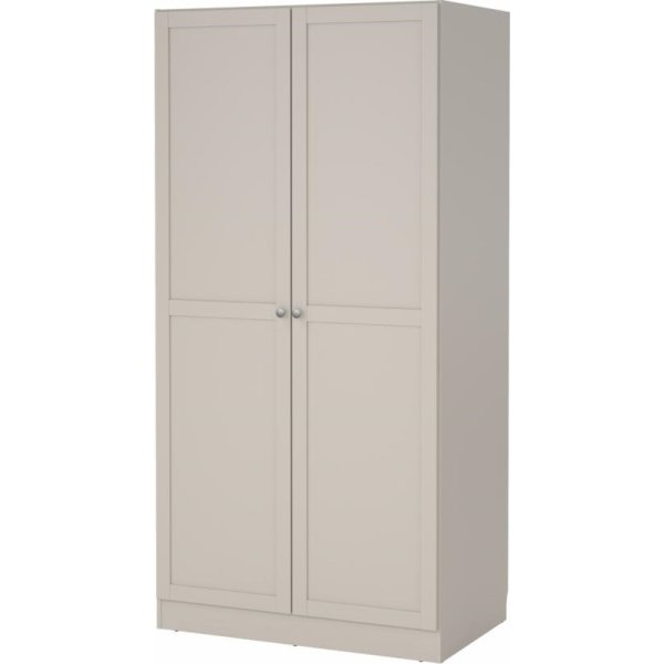 Coreline garderobeskab 2 døre, gråbeige