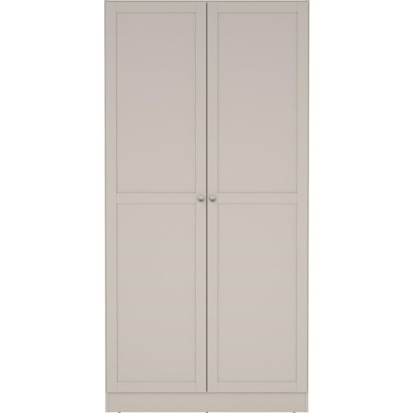 Coreline garderobeskab 2 døre, gråbeige