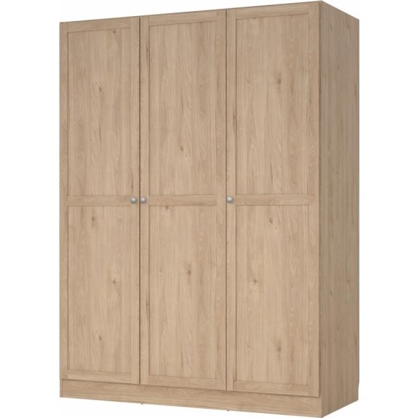 Coreline garderobeskab 3 døre, eg