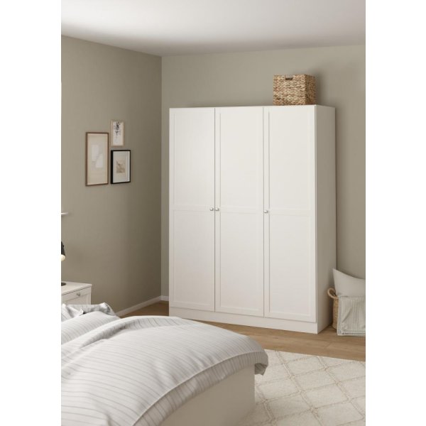 Coreline garderobeskab 3 døre, hvid