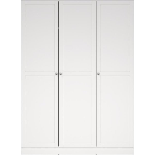Coreline garderobeskab 3 døre, hvid