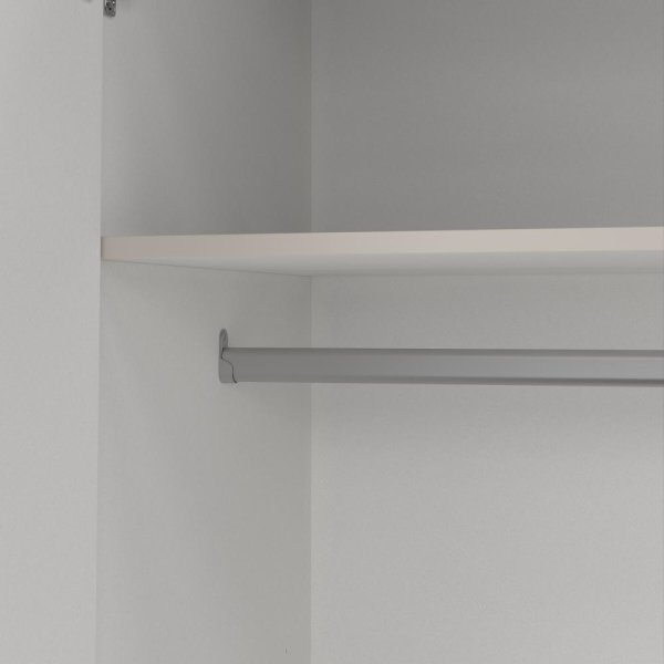 Coreline garderobeskab 4 døre/3 skuffer, gråbeige