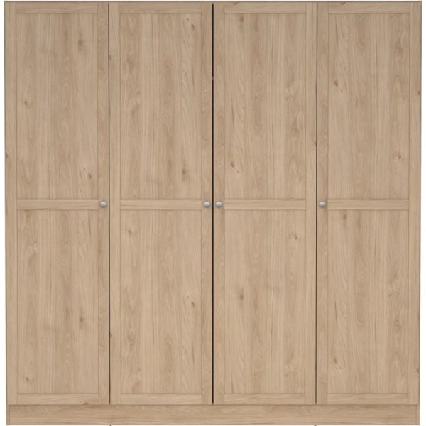 Coreline garderobeskab 4 døre, eg