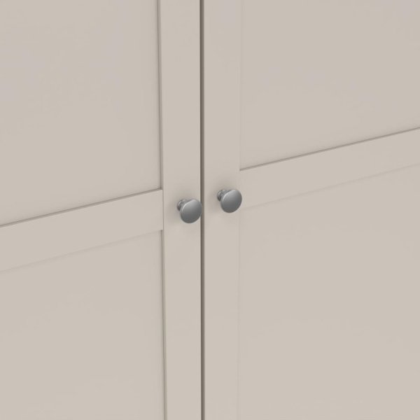 Coreline garderobeskab 4 døre, gråbeige