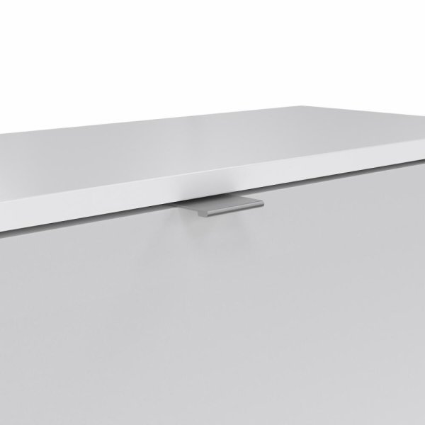 Coreline skoskab 4 låger/8 rum, spejl/hvid