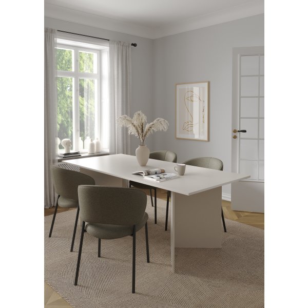 Serveline konferencebord 90x200, gråbeige