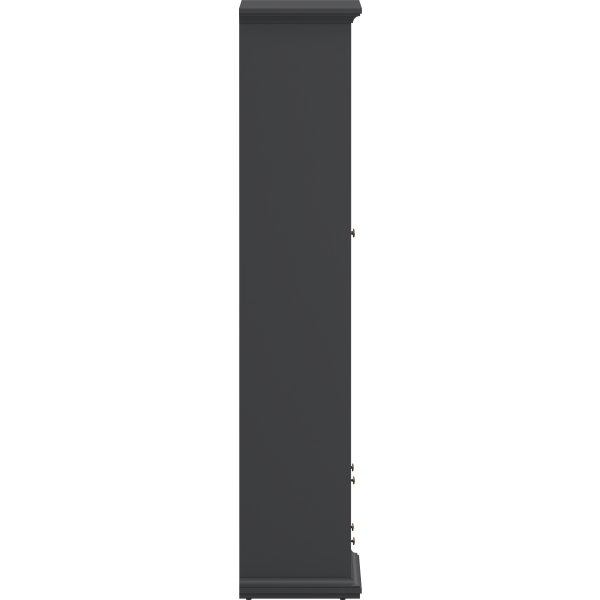 Serveline vitrineskab 2 døre/2 skuffer, mat grå