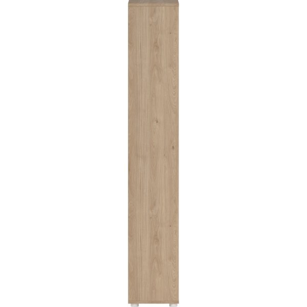 Small Officeline høj bogreol m/2 låger, hvid/eg