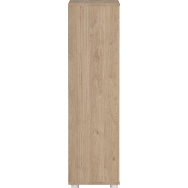 Small Officeline lav bogreol m/2 låger, hvid/eg